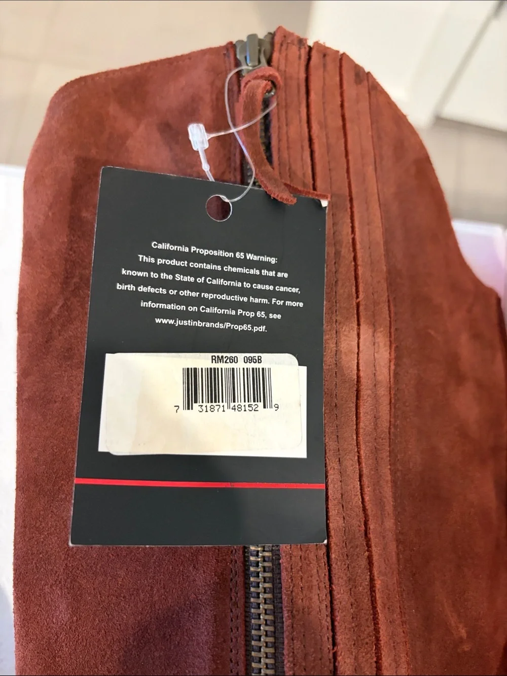 Tall Suede  Boots in Rust